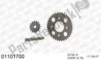 39001101700, Afam, Kit de cadena kit de cadena, aluminio    , Nuevo