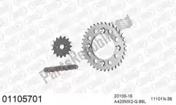 ketting kit chainkit, alu van Afam, met onderdeel nummer 39001105701, bestel je hier online: