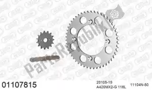 AFAM 39001107815 kit de cadena kit de cadena, aluminio - Lado inferior