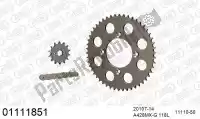 39001111851, Afam, Kit de cadena kit de cadena, aluminio    , Nuevo