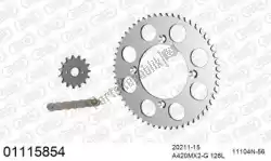 Ici, vous pouvez commander le kit chaine kit chaine aluminium auprès de Afam , avec le numéro de pièce 39001115854: