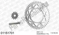 39001151701, Afam, Kit de cadena kit de cadena, aluminio    , Nuevo