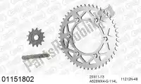 39001151802, Afam, Kit de cadena kit de cadena, aluminio    , Nuevo
