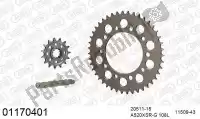 39001170401, Afam, Kit catena kit catena, alu racing    , Nuovo