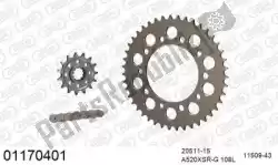 Here you can order the chain kit chain kit, alu racing from Afam, with part number 39001170401: