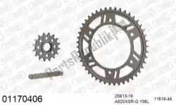 Here you can order the chain kit chain kit, alu racing from Afam, with part number 39001170406: