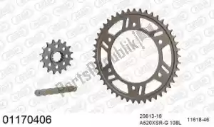 AFAM 39001170406 chain kit chain kit, alu racing - Bottom side