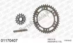 Here you can order the chain kit chain kit, alu racing from Afam, with part number 39001170407: