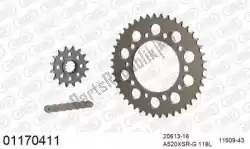 Here you can order the chain kit chain kit, alu racing from Afam, with part number 39001170411: