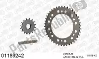 39001189242, Afam, Kit de cadena kit de cadena, aluminio    , Nuevo