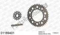 39001189401, Afam, Kit de cadena kit de cadena, aluminio racing    , Nuevo