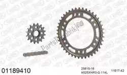 Here you can order the chain kit chain kit, alu racing from Afam, with part number 39001189410: