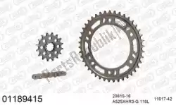 Here you can order the chain kit chain kit, alu racing from Afam, with part number 39001189415:
