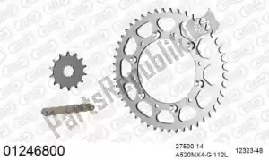 AFAM 39001246800 ketting kit chainkit, steel - Onderkant