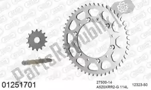 AFAM 39001251701 ketting kit chainkit, steel - Onderkant
