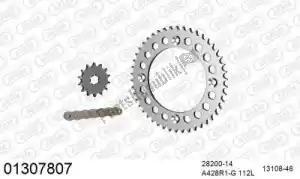 AFAM 39001307807 kit de cadena kit de cadena, aluminio - Lado inferior