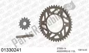 AFAM 39001330241 ketting kit chainkit, alu - Onderkant