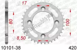 Qui puoi ordinare ktw posteriore in acciaio 38t, 420 da Afam , con numero parte AF21010138: