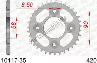 AF21011735, Afam, Ktw rear steel 35t, 420    , Nieuw