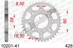 Here you can order the ktw rear steel 41t, 428 from Afam, with part number AF21020141: