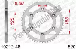 Qui puoi ordinare ktw posteriore in acciaio 48t, 520 da Afam , con numero parte AF21021248: