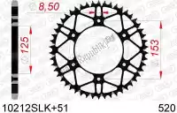 AF410212SLK51, Afam, Ktw ty? stalowy super lekki 51t, 520, czarny    , Nowy
