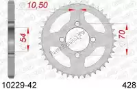 AF21022942, Afam, Ktw posteriore in acciaio 42t, 428    , Nuovo