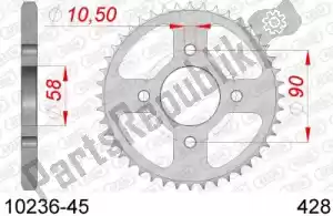 AFAM AF21023645 ktw acier arrière 45t, 428 - La partie au fond