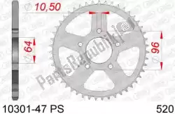 Here you can order the ktw rear steel 47t ps, 520 from Afam, with part number AF21030147PS: