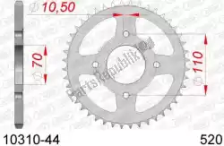 Qui puoi ordinare ktw posteriore in acciaio 44t, 520 da Afam , con numero parte AF21031044: