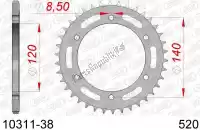 AF21031138, Afam, Ktw rear steel 38t, 520    , Nieuw