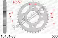 AF21040138, Afam, Ktw rear steel 38t, 530    , Nieuw