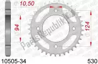 AF21050534, Afam, Ktw trasero acero 34t, 530    , Nuevo