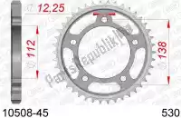 AF21050845, Afam, Ktw trasero acero 45t, 530    , Nuevo