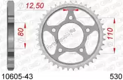 Here you can order the ktw rear steel 43t, 530 from Afam, with part number AF21060543: