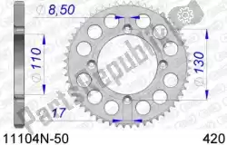 Qui puoi ordinare ktw posteriore alluminio 50t, 420 da Afam , con numero parte AF511104N50:
