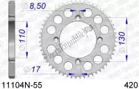 AF511104N55, Afam, Ktw rear aluminum 55t, 420    , New