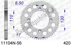 Aquí puede pedir ktw trasero aluminio 56t, 420 de Afam , con el número de pieza AF511104N56: