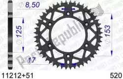 Qui puoi ordinare ktw posteriore alluminio 51t, 520 da Afam , con numero parte AF51121251: