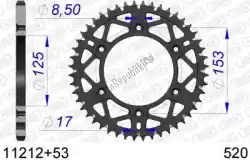 Qui puoi ordinare ktw posteriore alluminio 53t, 520 da Afam , con numero parte AF51121253: