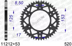 AFAM AF51121253 ktw posteriore alluminio 53t, 520 - Il fondo