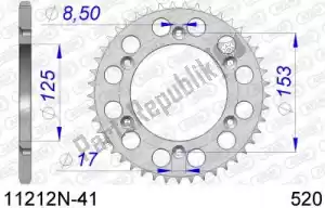 AFAM AF511212N41 ktw posteriore alu 41t, 520 - Il fondo