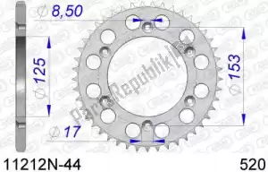 AFAM AF511212N44 ktw rear alu 44t, 520 - Bottom side