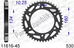 Here you can order the ktw rear alu 45t, 530 from Afam, with part number AF51161645: