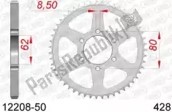 Here you can order the ktw rear steel 50t, 428 from Afam, with part number AF21220850: