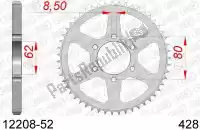 AF21220852, Afam, Ktw posteriore in acciaio 52t, 428    , Nuovo