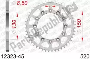 AFAM AF21232345 ktw posteriore in acciaio 45t, 520 - Il fondo