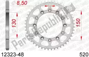 AFAM AF21232348 ktw posteriore in acciaio 48t, 520 - Il fondo