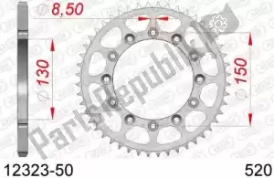 AFAM AF21232350 ktw aço traseiro 50t, 520 - Lado inferior