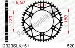 Qui puoi ordinare ktw posteriore in acciaio super leggero 51t, 520, nero da Afam , con numero parte AF412323SLK51: